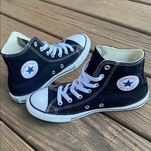 Converse Kids Black and White High-Top Sneakers
